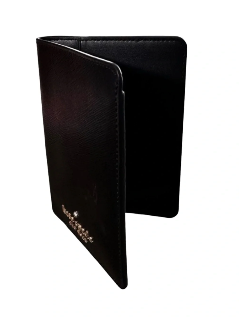 Kate Spade Madison Black Saffiano Leather Passport Case Holder Travel Wallet